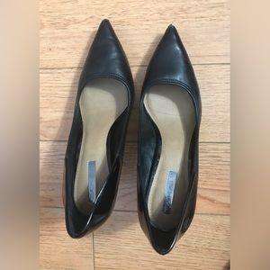 Tahari Black Leather High Heels